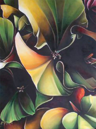 Floral Art in Oils