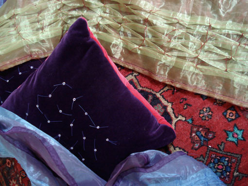 Cushion and Scarf