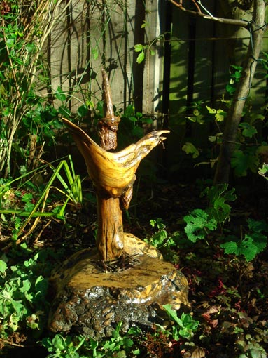 Bird Sculptures in Wood