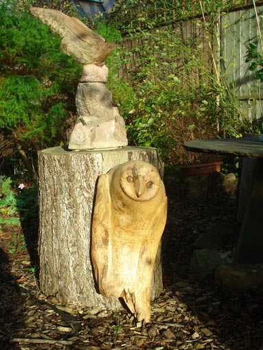 Bird Sculptures in Wood
