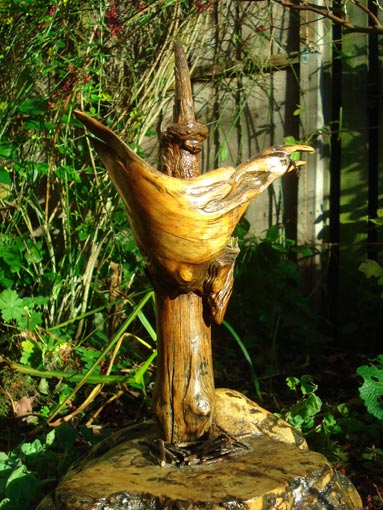 Bird Sculptures in Wood